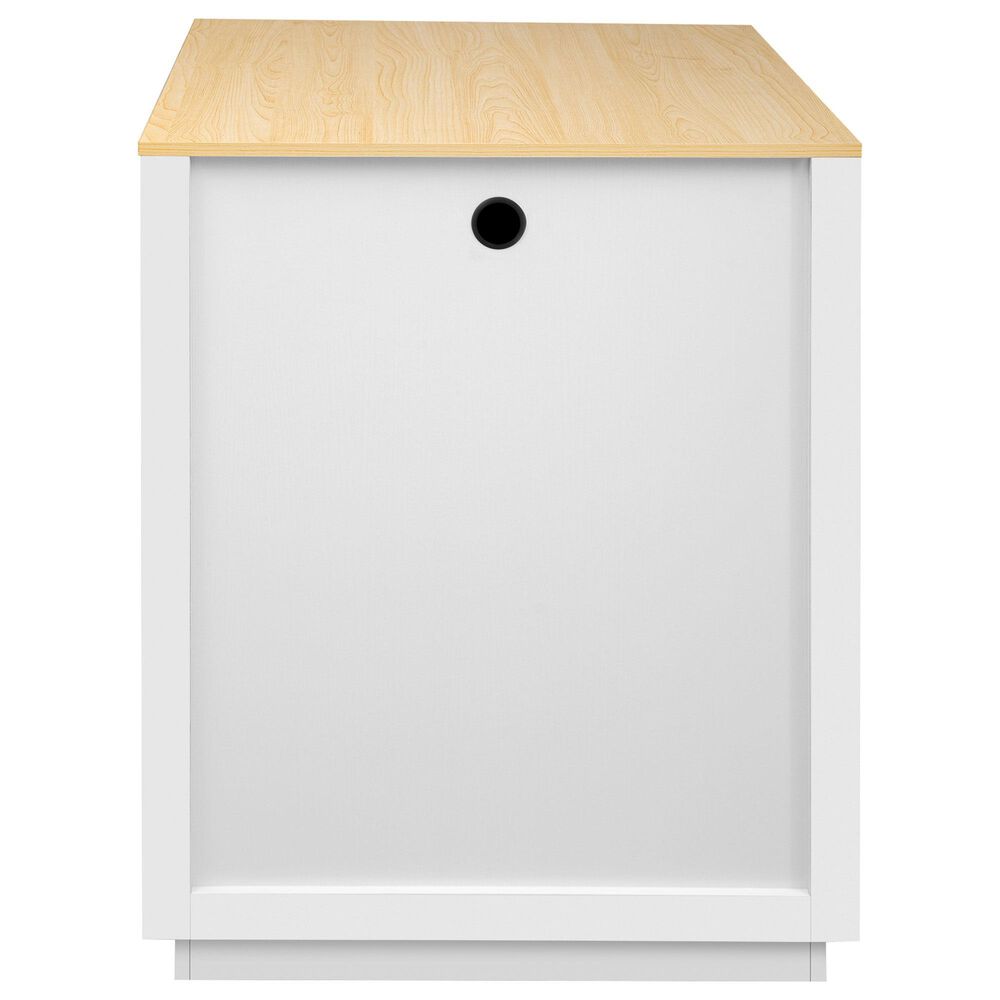 HOMLUX 83" Kitchen Island in White, , large