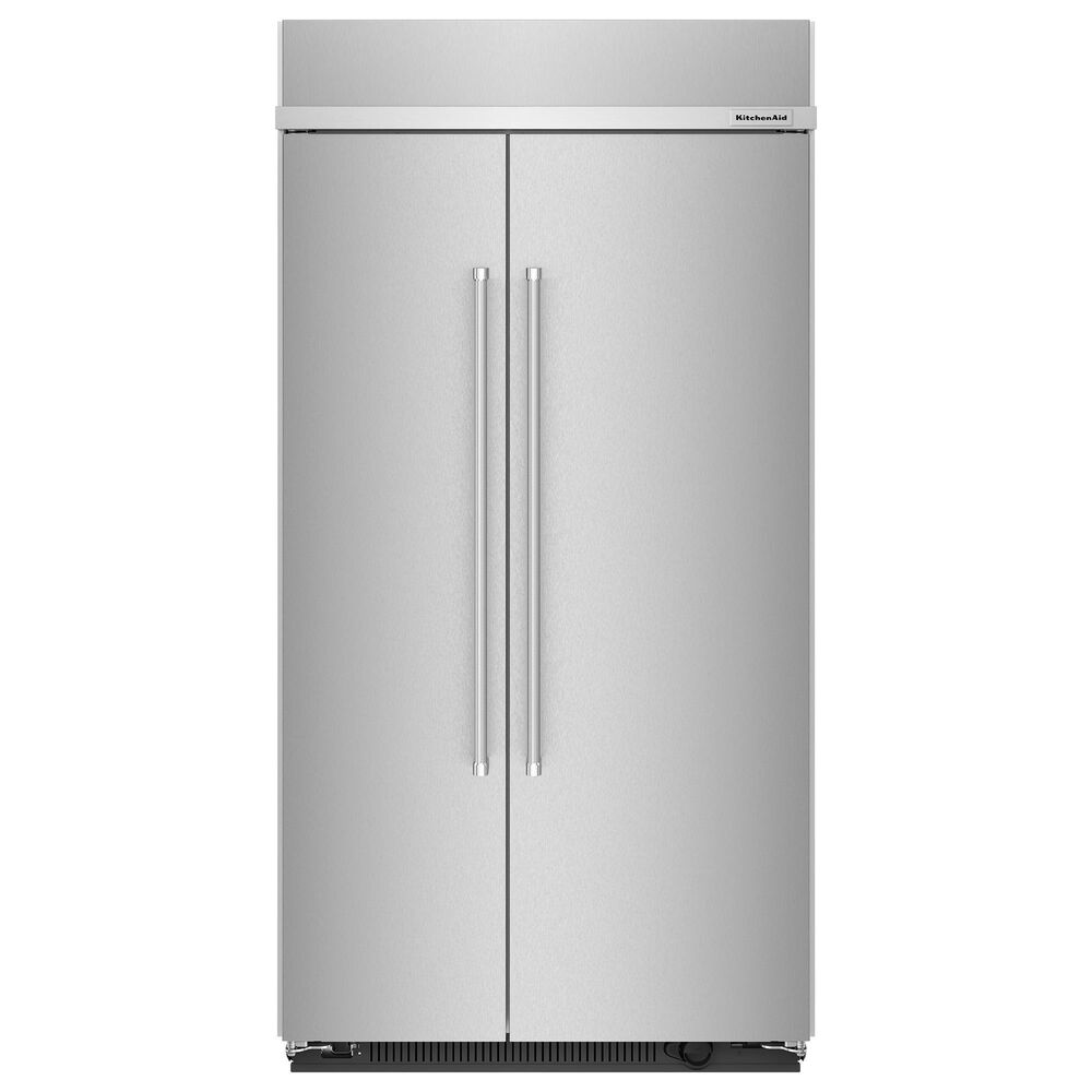 KitchenAid 25.5 Cu. Ft. Side By Side Built-In Refrigerator in Stainless Steel and PrintShield, , large