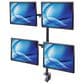 Manhattan Universal Four Monitor Mount with Double-Link Swing Arms in Black, , large
