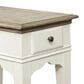 Riverside Furniture Myra 1-Drawer Side Table in Natural and Paperwhite, , large