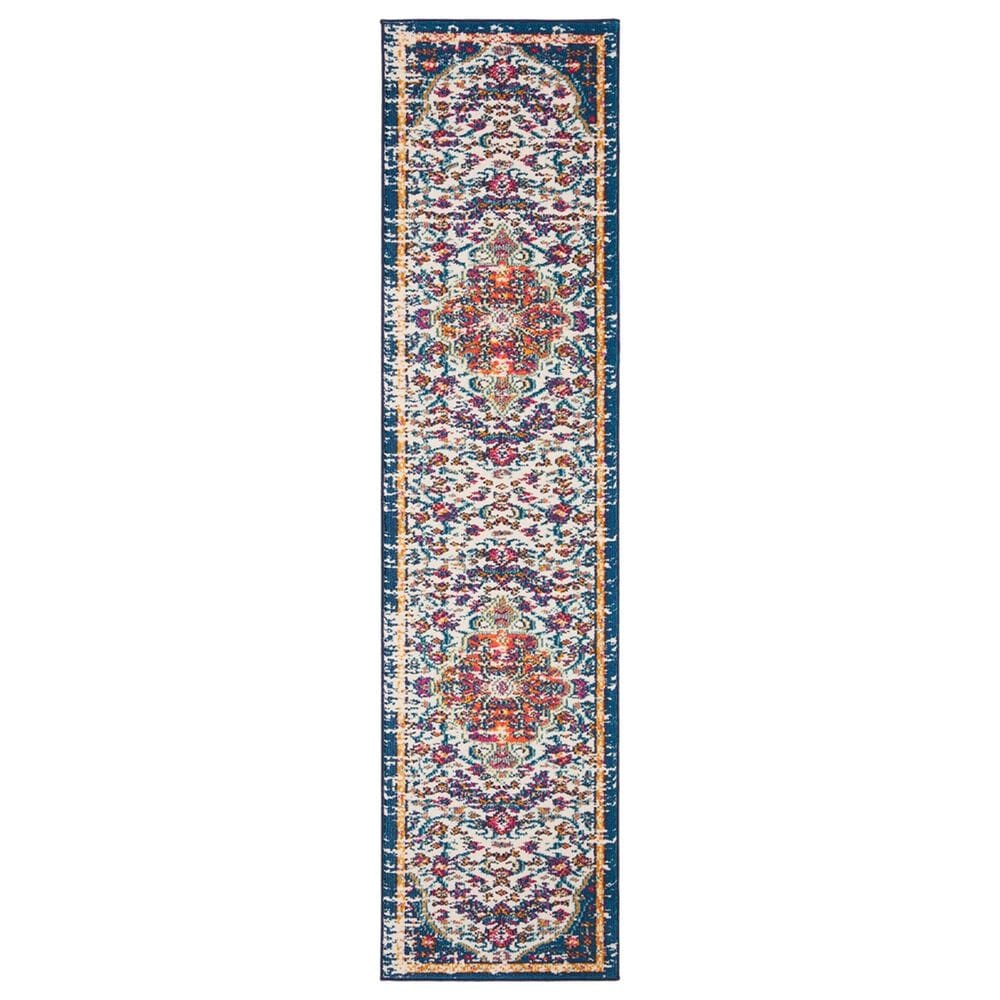 Safavieh Madison MAD447A 2" x 8" Ivory and Orange Runner, , large