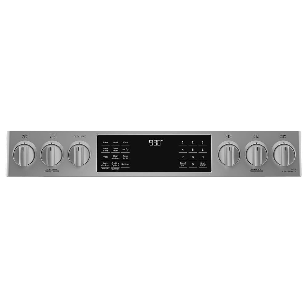 GE Profile 30&quot; Smart Slide-In Front-Control Gas Range in Fingerprint Resistant Stainless Steel, , large