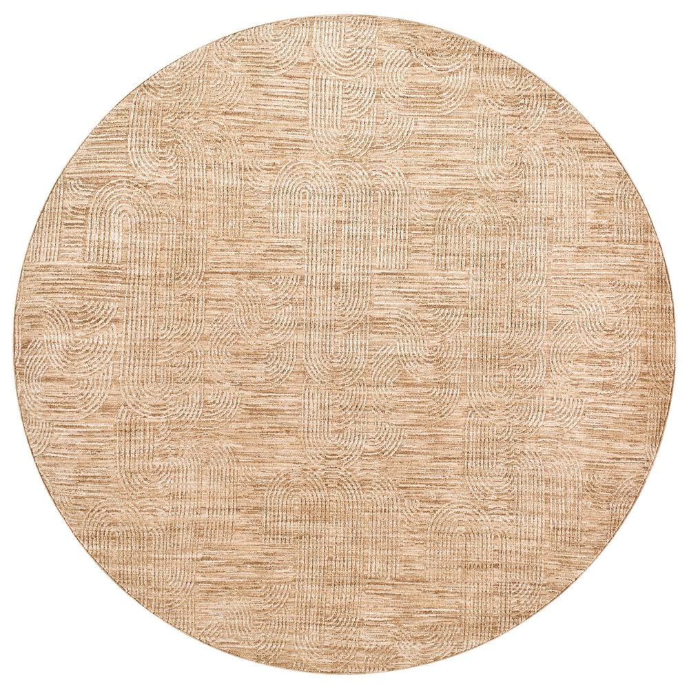 Surya Masterpiece MPC-2310 Beige, Tan and Medium Brown 7&#39;10&quot; Round Area Rug, , large