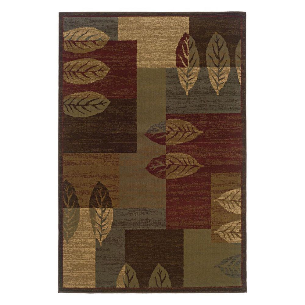 Oriental Weavers Tybee 2360R 1"11" x 7"6" Brown Runner, , large