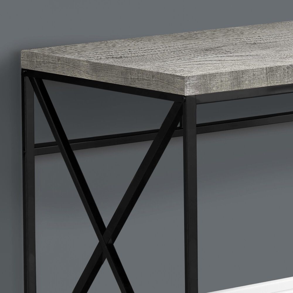 Glideaway 48" Contemporary Computer Desk in Reclaimed Grey, , large
