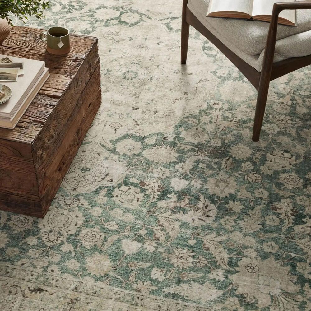 Magnolia Home Sinclair 7&#39;6&quot; x 9&#39;6&quot; Jade and Sand Area Rug, , large
