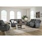 Ashley Barnsana Power Reclining Sofa in Gravel, , large