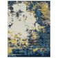 Surya Pepin PEI-1012 7"10" x 11" Aqua, Blue and Mustard Area Rug, , large