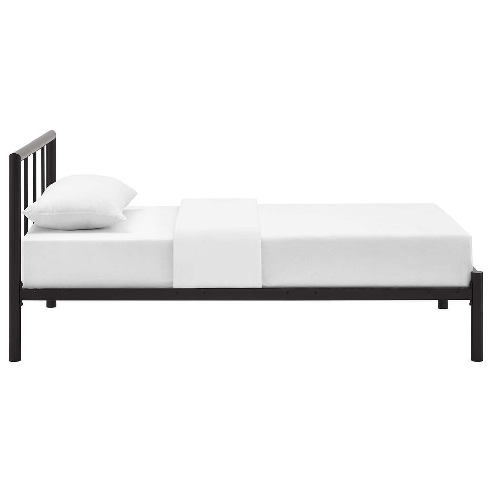 Modway Gwen Twin Platform Bed Frame in Brown, , large