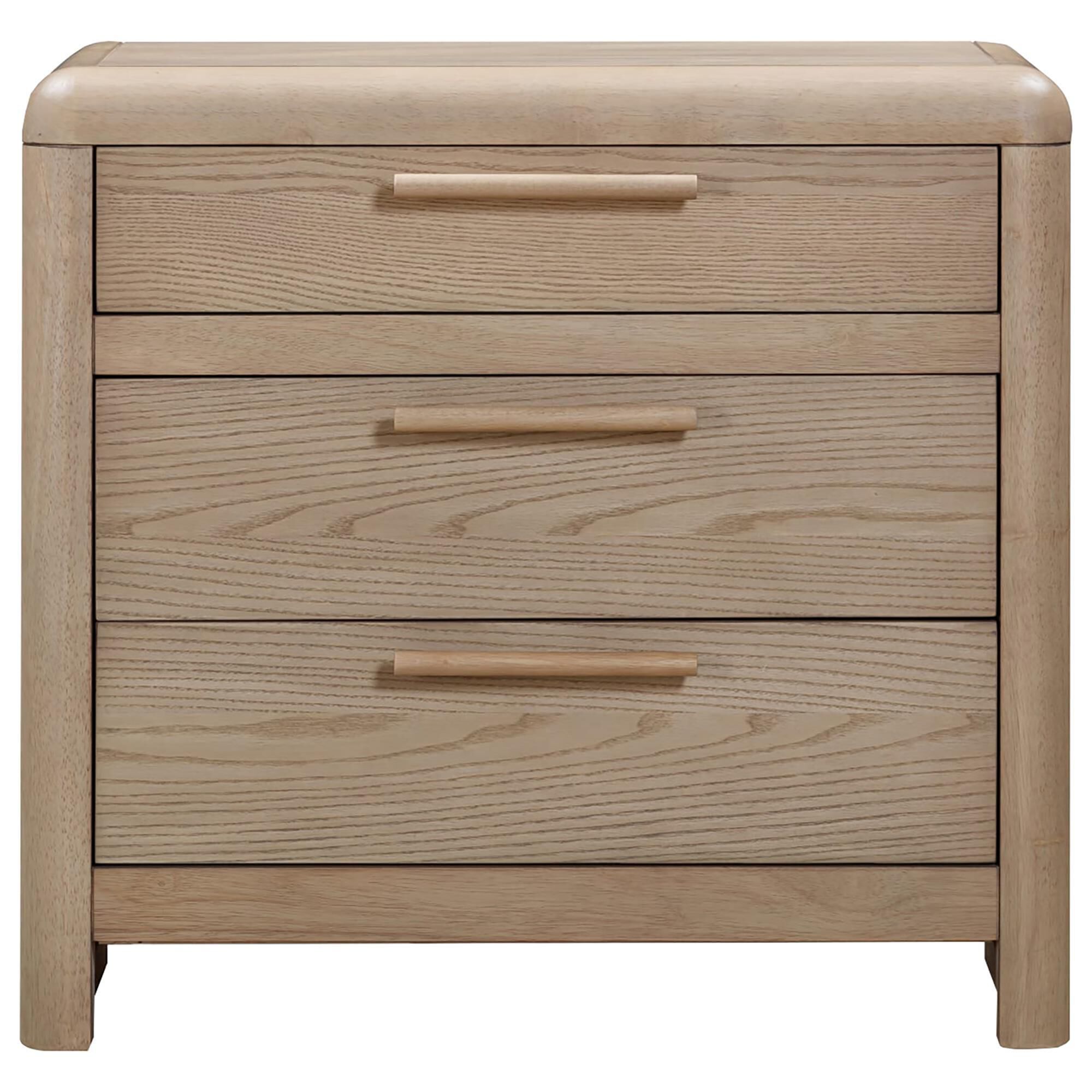 Urban Home Furano 3-Drawer Nightstand in Ginger