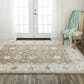 RIZZY Belmont 10" x 14" Brown, Ivory and Light Blue Area Rug, , large