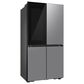 Samsung Bespoke 22.5 Cu. Ft. Bespoke 4-Door Flex French Door Refrigerator with Beverage Zone in Stainless Steel, , large