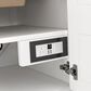 James Martin Vanities Breckenridge 30" Single Bathroom Vanity in Bright White with 3 cm Ethereal Noctis Quartz Top and Rectangular Sink, , large