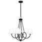 Quoizel Atkins 4-Light Chandelier in Matte Black, , large