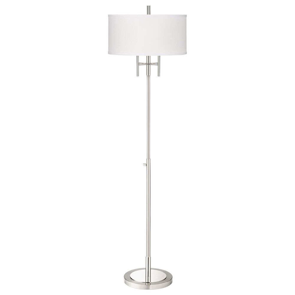 Pacific Coast Lighting Modern Classic Floor Lamp in Matte Brushed Nickel, , large