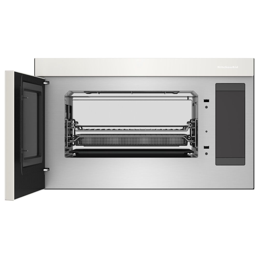 KitchenAid 1.1 Cu. Ft. Multifunction Over-the-Range Microwave Oven with Flush Built-In Design in Porcelain White, , large