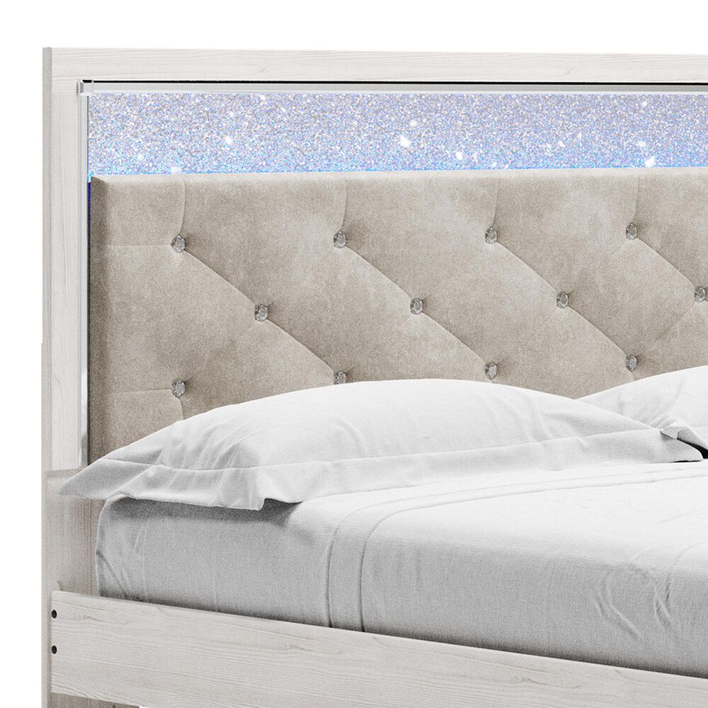 Ashley Altyra King Upholstered Storage Bed  in White, , large