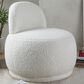 Lumisource Kimi Accent Chair in White Sherpa, , large