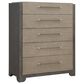 Nicolette Home Anderson Park Dark 5-Piece Queen Upholstered Bedroom Set in Moose Trail and Frontier Brown, , large