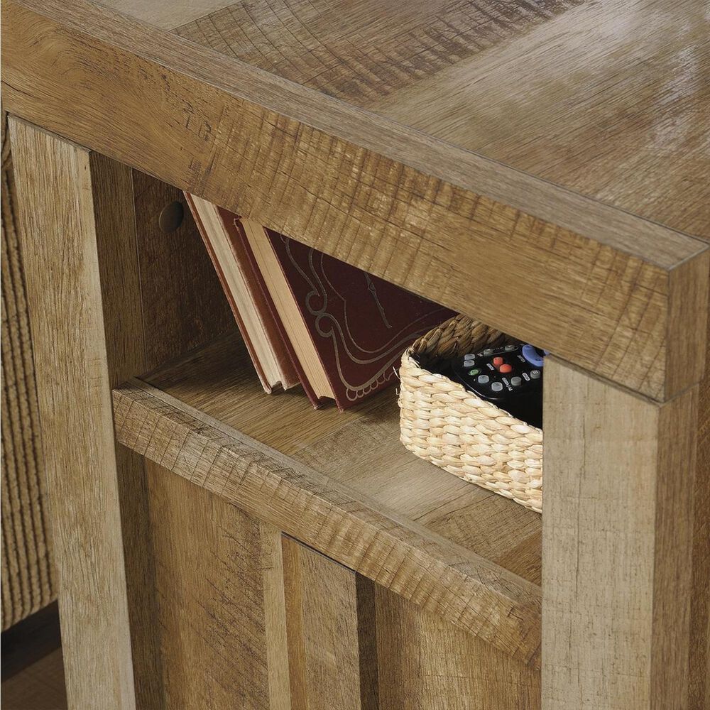 Sauder Dakota Pass Side Table in Craftsman Oak, , large