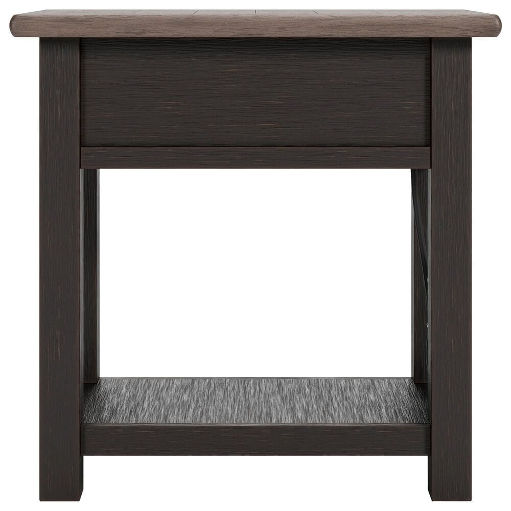 Ashley Tyler Creek End Table in Grayish Brown and Black, , large