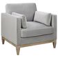 Jennifer Taylor Home Knox Arm Chair in Opal Grey Velvet, , large