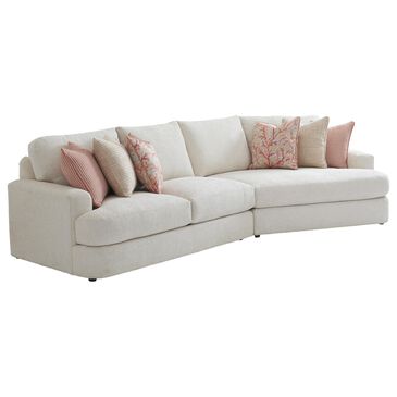 Lexington Furniture Palm Desert Lansing 2-Piece Stationary Sectional in Ivory, , large