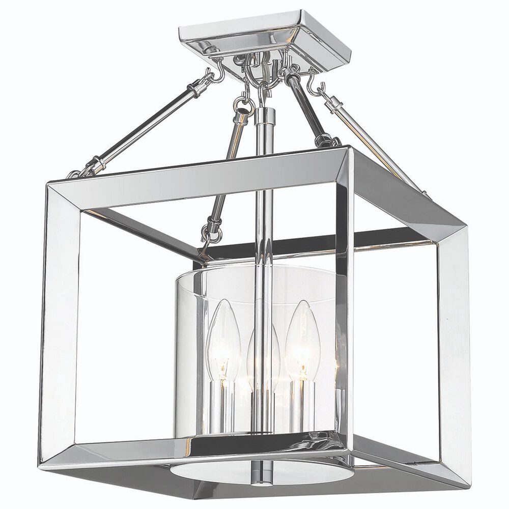 Golden Lighting Smyth 3-Light Convertible Pendant in Chrome, , large