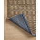 Angela Rose Colton 2" x 3" Natural and Navy Area Rug, , large