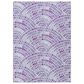 Dalyn Rug Company Seabreeze Geometric 9" x 12" Lavender Area Rug, , large