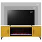 Endress International Malibu 78" Fireplace TV Stand in Lemon, , large