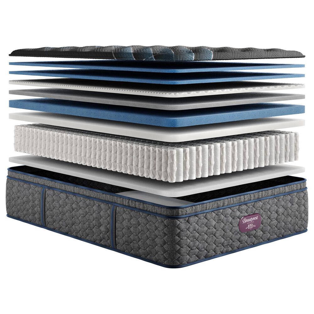Simmons World Class Level Four Plush Pillow Top California King Mattress with Low Profile Box Spring, , large