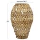Maple and Jade Plastic Rattan Handmade Decorative Vase in Brown and Black, , large