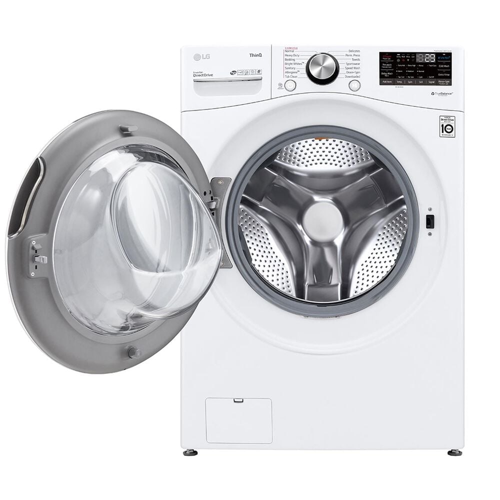 LG 5.0 Cu. Ft. Front Load Washer with TurboWash 360 in White, , large