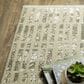 Oriental Weavers Reed RE12W 5"3" x 7"6" Ivory and Blue Area Rug, , large