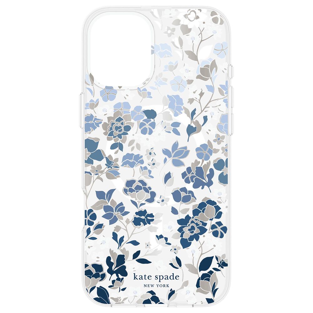 Kate Spade Protective MagSafe Case for iPhone 16 Plus in Flowerbed Blue, , large