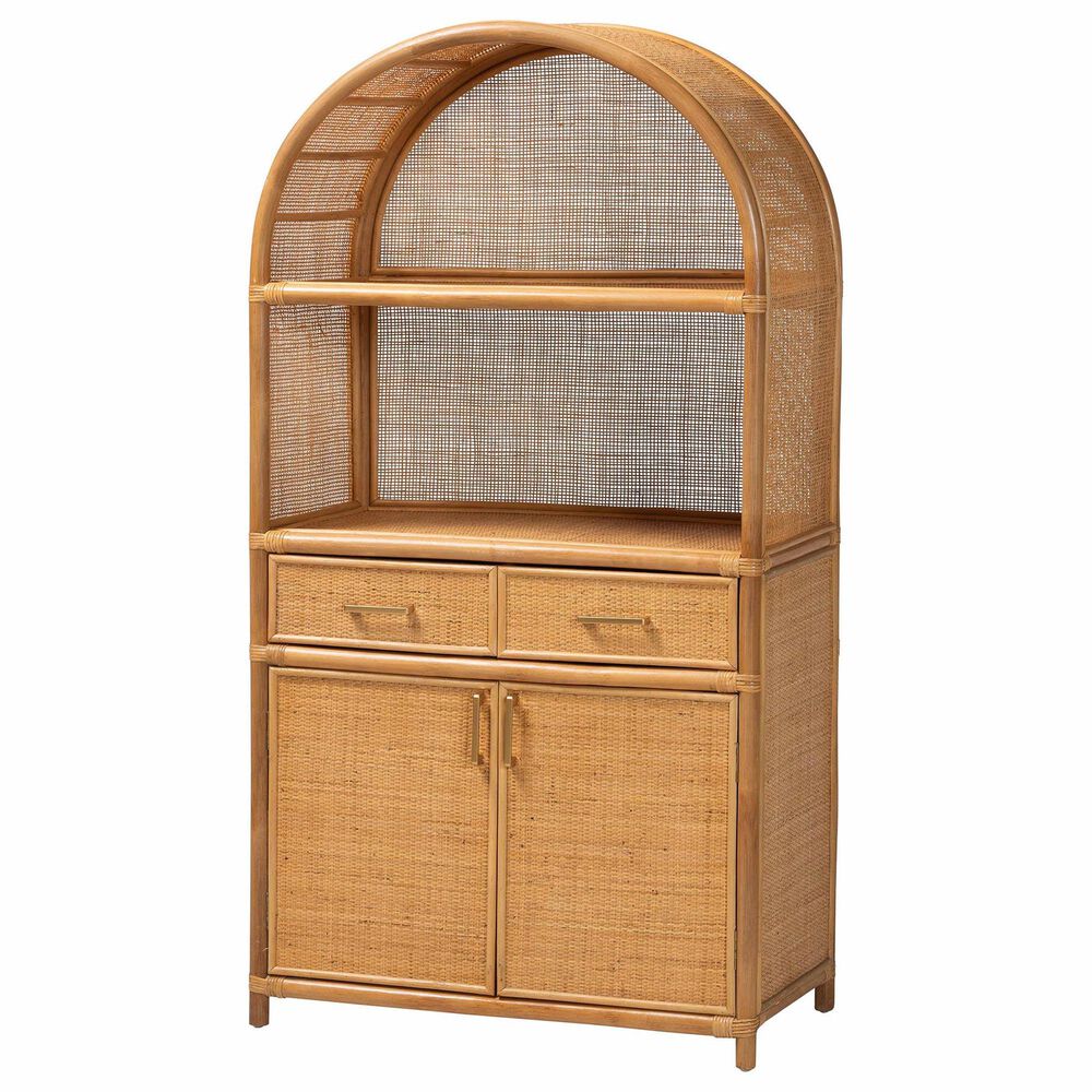 Baxton Studio Mairen 2-Drawer Storage Cabinet in Light Honey, , large
