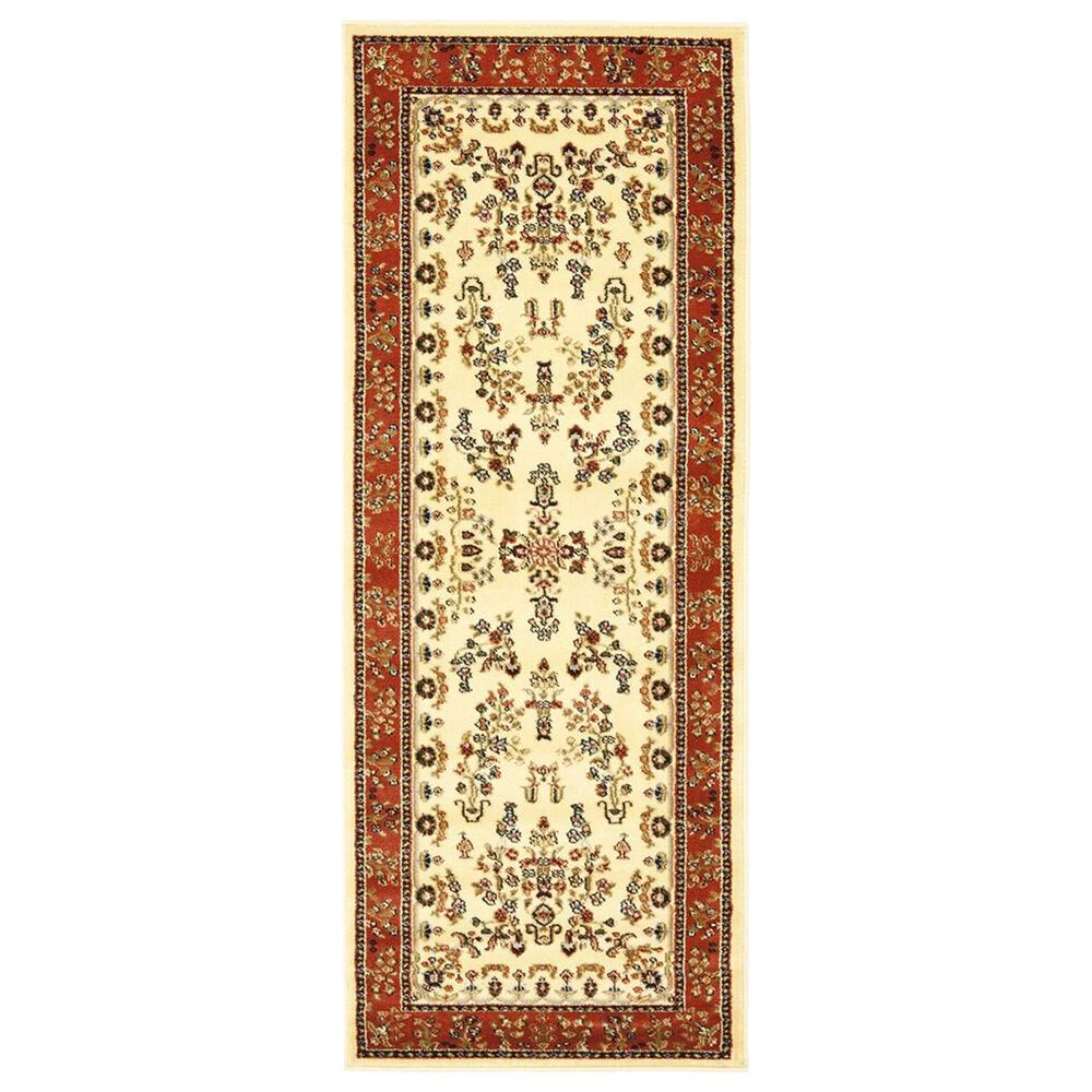 Safavieh Lyndhurst LNH331 2"3" x 6" Ivory and Rust Runner, , large