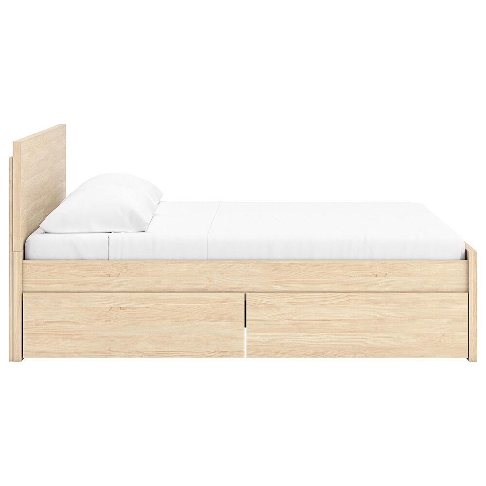 Ashley Onita King Panel Platform Bed with 1 Side Storage in Natural, , large