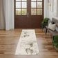 Nourison Desire Cream and Grey 2"3" x 7"6" Runner, , large