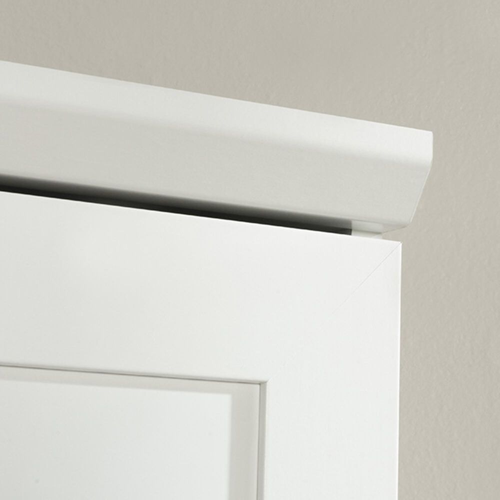 Sauder Homeplus 5-Shelf Corner Storage Cabinet in Soft White, , large