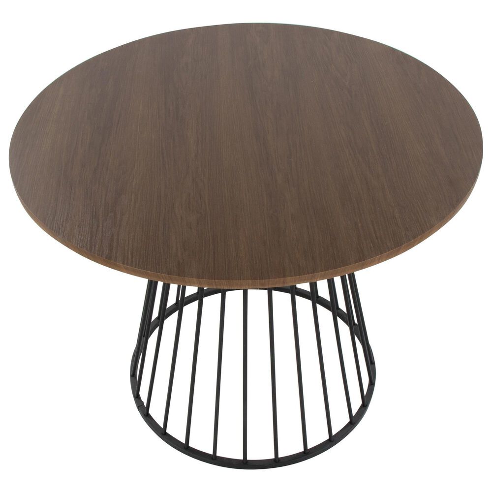 LumiSource Canary Dining Table in Black and Walnut - Table Only, , large