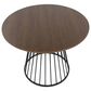 LumiSource Canary Dining Table in Black and Walnut - Table Only, , large
