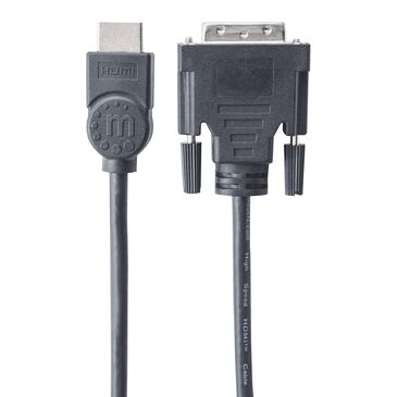 Manhattan 6" HDMI to DVI-D Cable in Black, , large