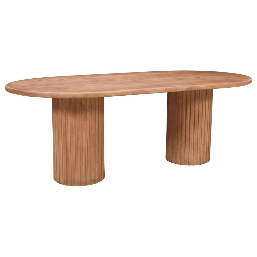 Jofran Breck and Sven 7-Piece Dining Set in Brown, , large