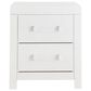 Ashley Maeling 5 Piece King Upholstered Panel Bedroom Set in Matte White, , large