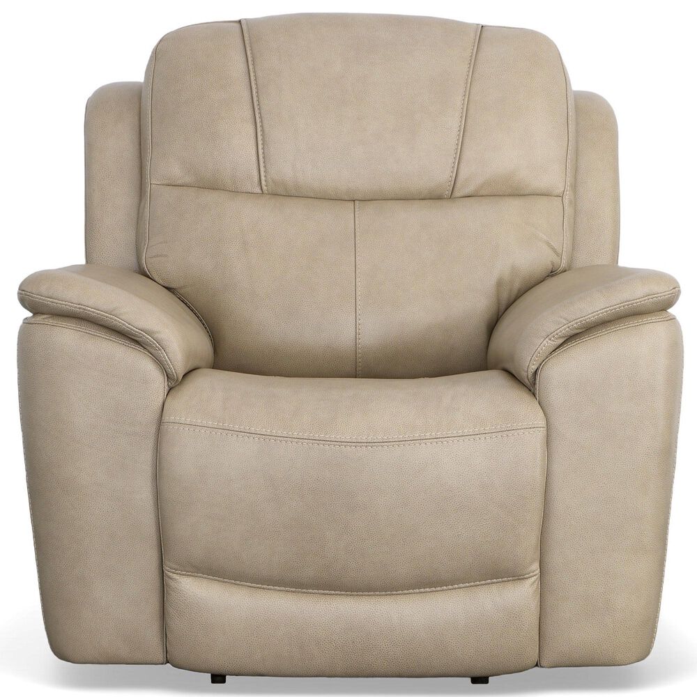 Flexsteel Crew 3-Piece Power Reclining Living Room Set in Pebble, , large