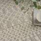 Nourison Positano Southwestern Light Grey 5" x 7" Indoor/Outdoor Area Rug, , large