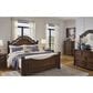 Ashley Lavinton King Poster Bed in Rich Cherry Brown, , large