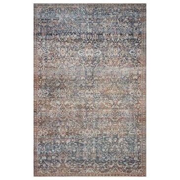 Chris Loves Julia x Loloi Jules 9"6" x 14" Denim and Spice Area Rug, , large